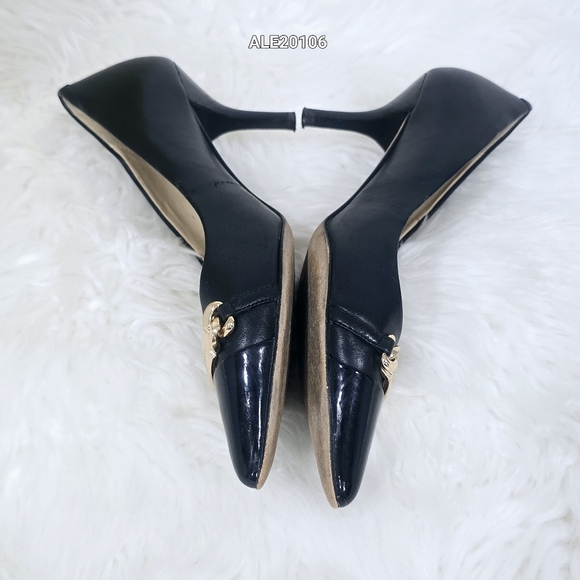 Coach Black Women's Heels Size 6 Leather and patent leather trim - Picture 10 of 12